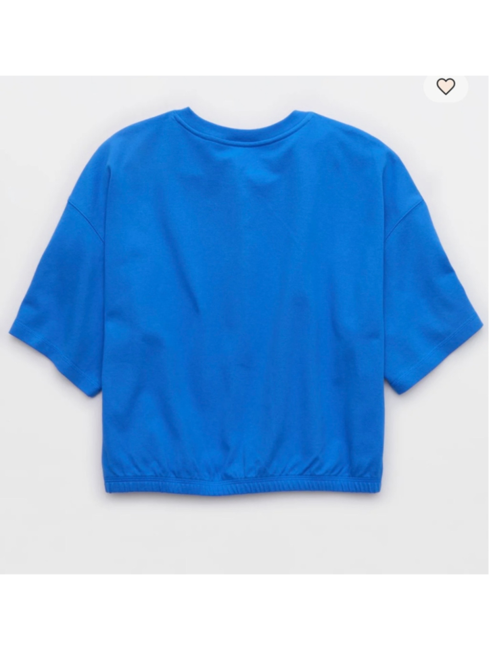 Women's OFFLINE By Aerie Blue Pique Henley Short Sleeve Tee, Size Large - Picture 5 of 9